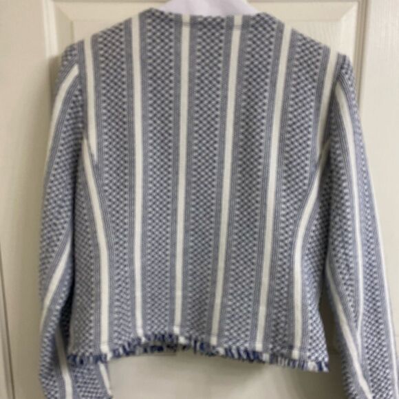 💼Like New Adrienne Vittadini Tweed Blazer, Long Sleeve, Full Zip - Picture 6 of 10